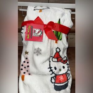 Super Cute 🥰 Limited Edition Hello Kitty Christmas Throw Blanket 50” x 70”